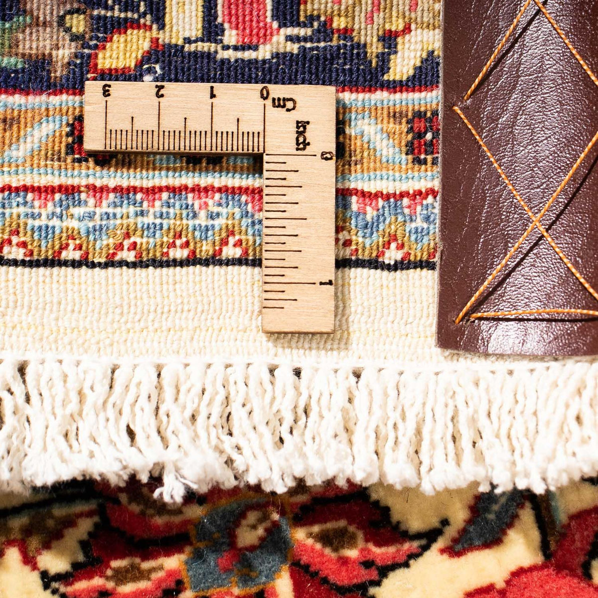 Biegacz Dywan perski - Ghom - 265 x 70 cm - beżowy