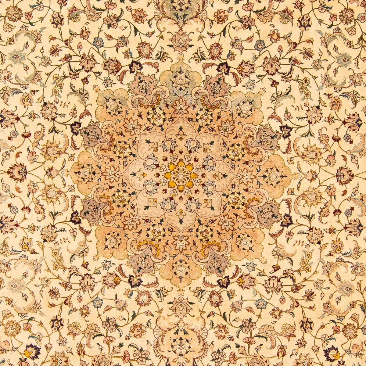 Dywan perski - Tabriz - 377 x 298 cm - jasnobrązowy