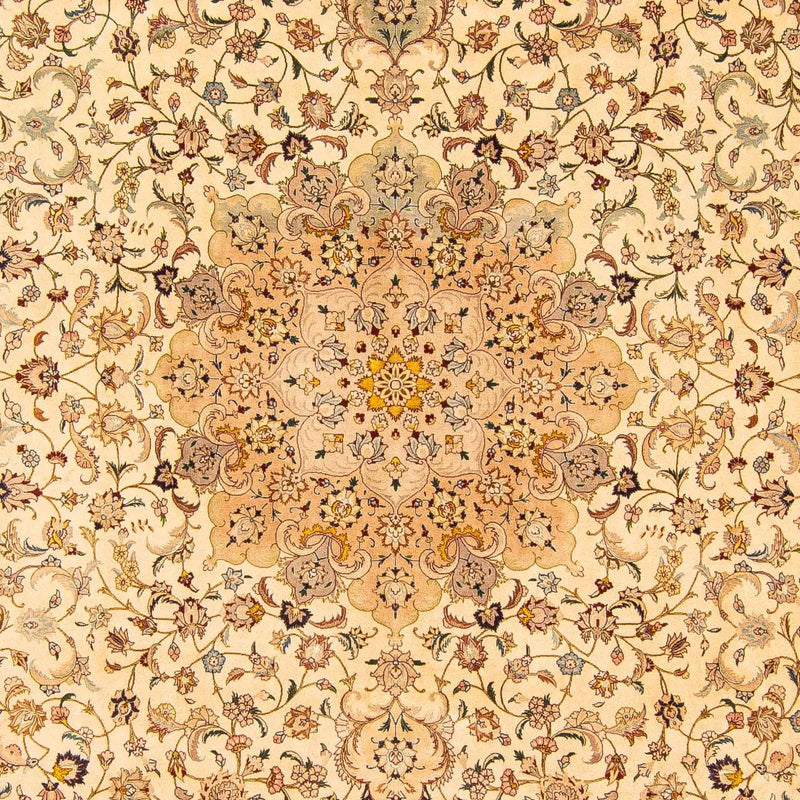 Dywan perski - Tabriz - 377 x 298 cm - jasnobrązowy