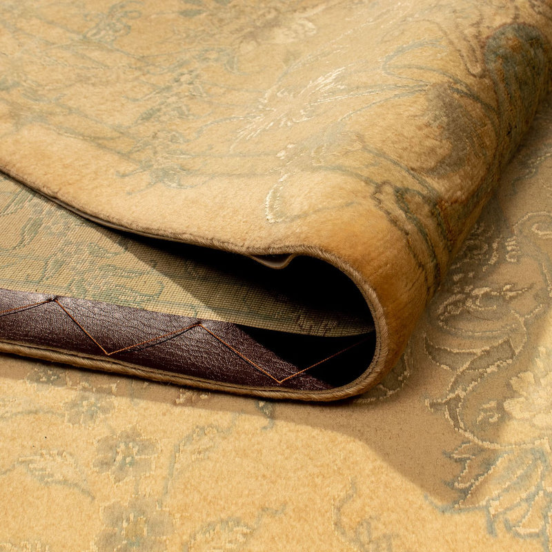 Dywan perski - Tabriz - Królewski - 352 x 251 cm - jasnobrązowy