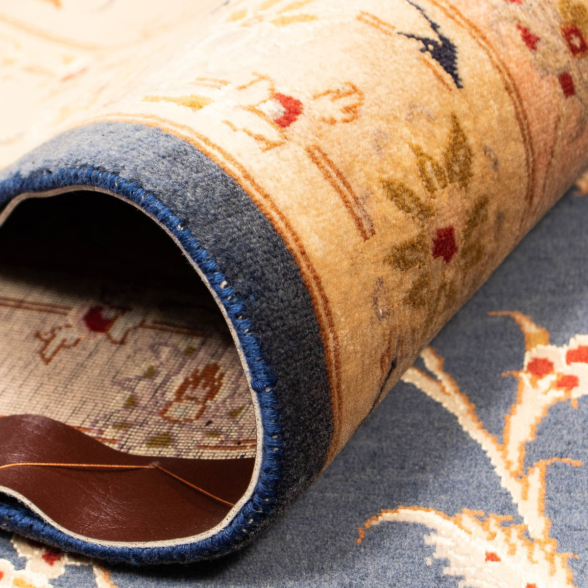 Dywan perski - Tabriz - Królewski - 415 x 298 cm - ciemnoniebieski