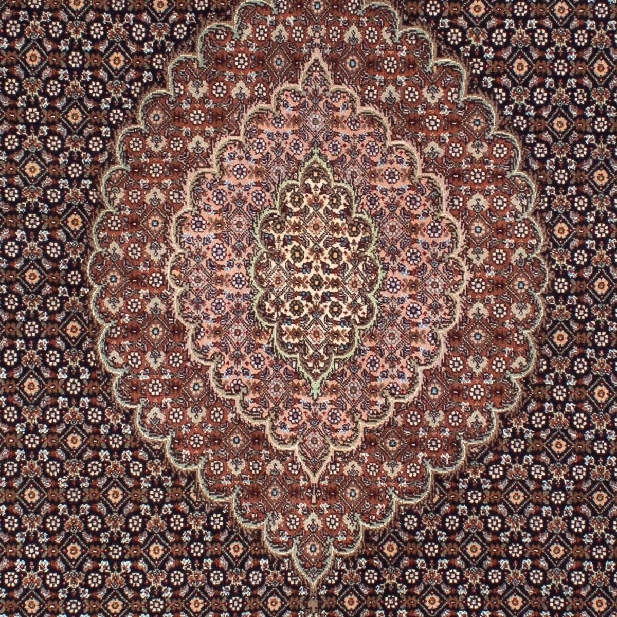 Dywan perski - Tabriz - 205 x 150 cm - jasnobrązowy