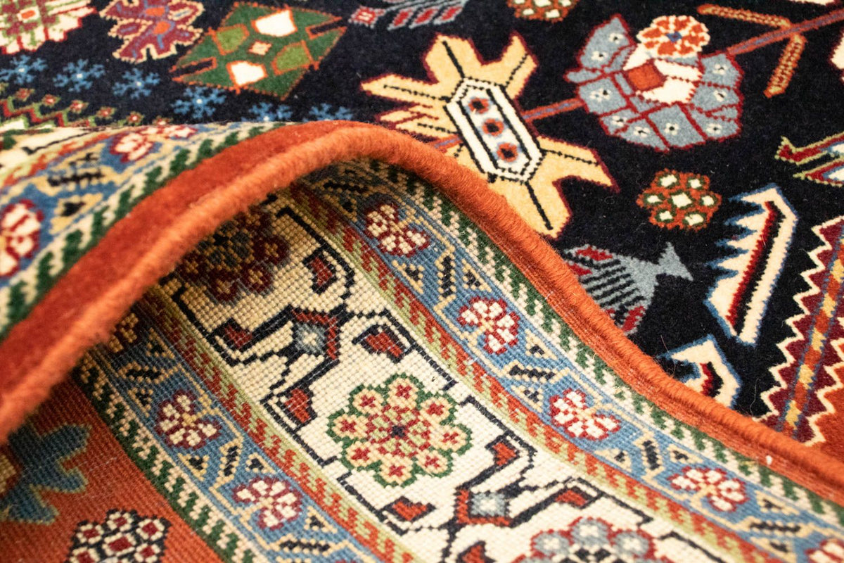 Perski dywan - Nomadyczny - 154 x 107 cm - ciemnoniebieski