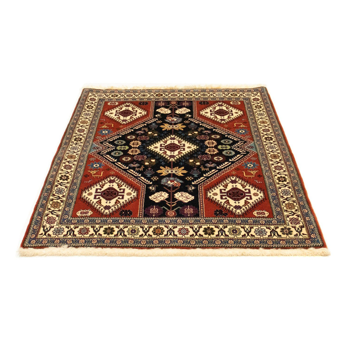 Perski dywan - Nomadyczny - 154 x 107 cm - ciemnoniebieski