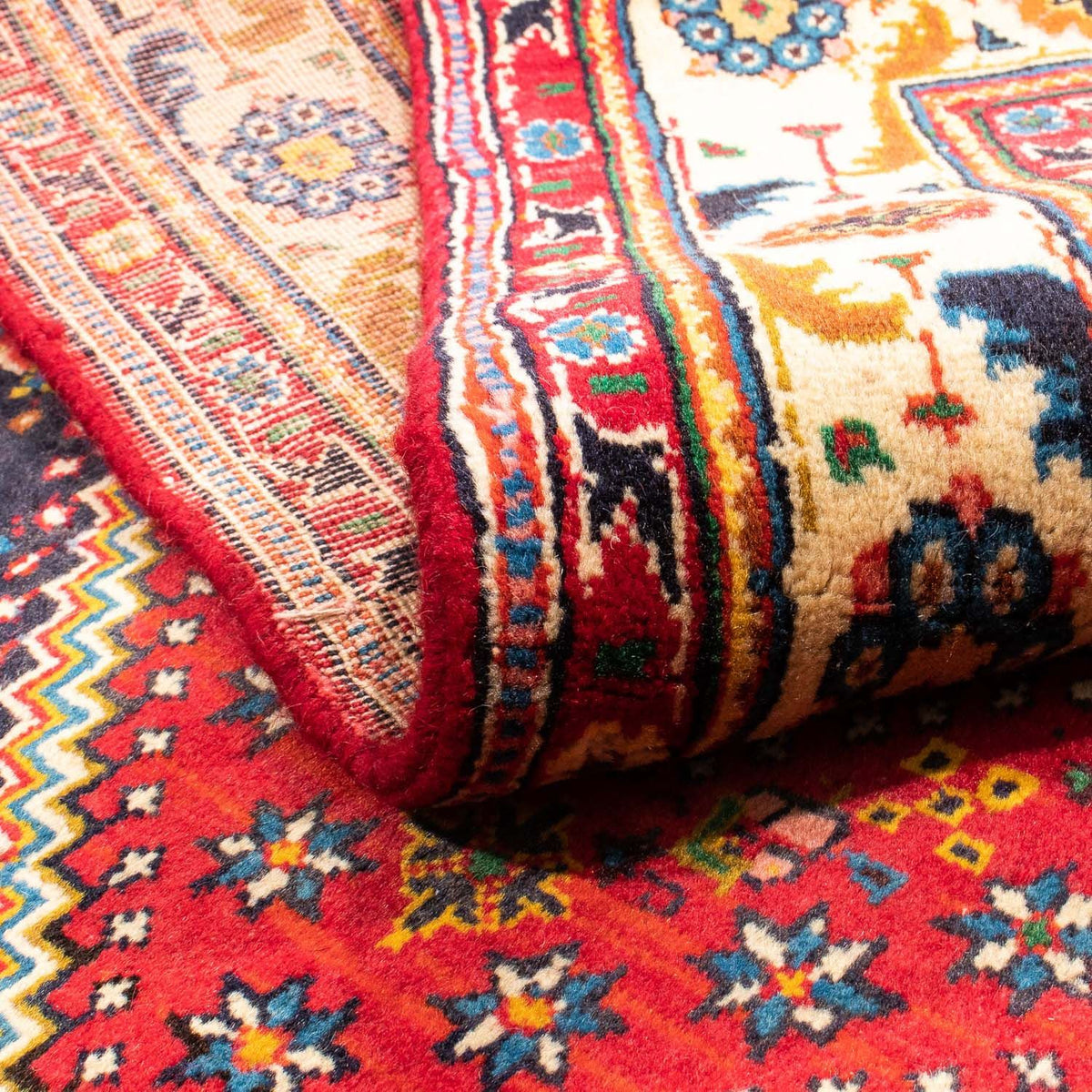 Perski dywan - Nomadyczny - 170 x 122 cm - czerwony