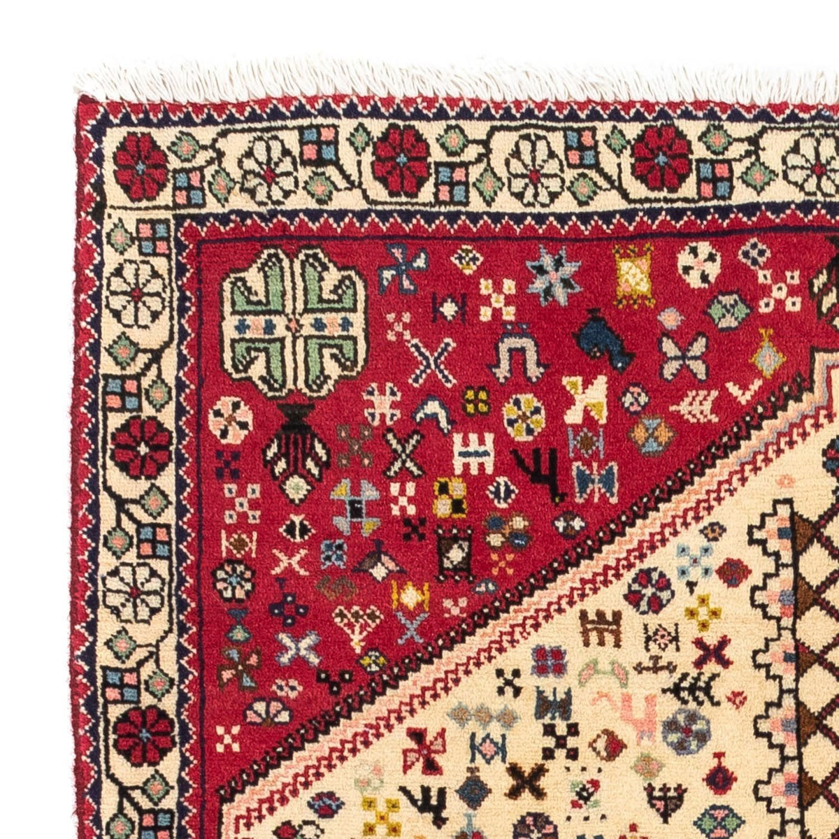 Perski dywan - Nomadyczny - 158 x 98 cm - beżowy