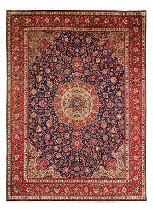 Dywan perski - Tabriz - 395 x 297 cm - jasna czerwień