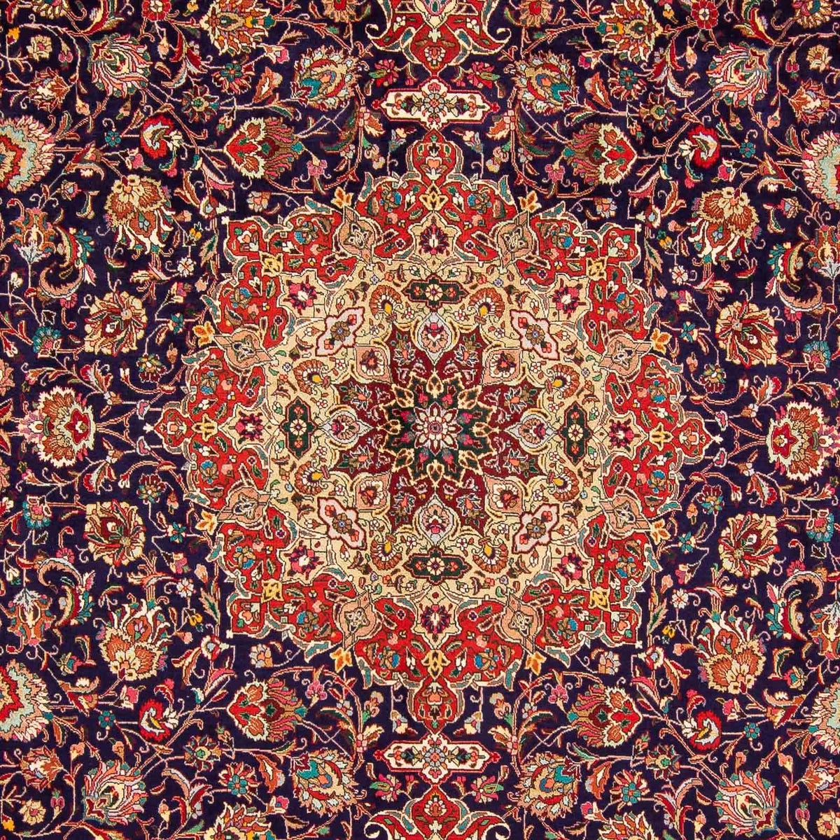 Dywan perski - Tabriz - 395 x 297 cm - jasna czerwień