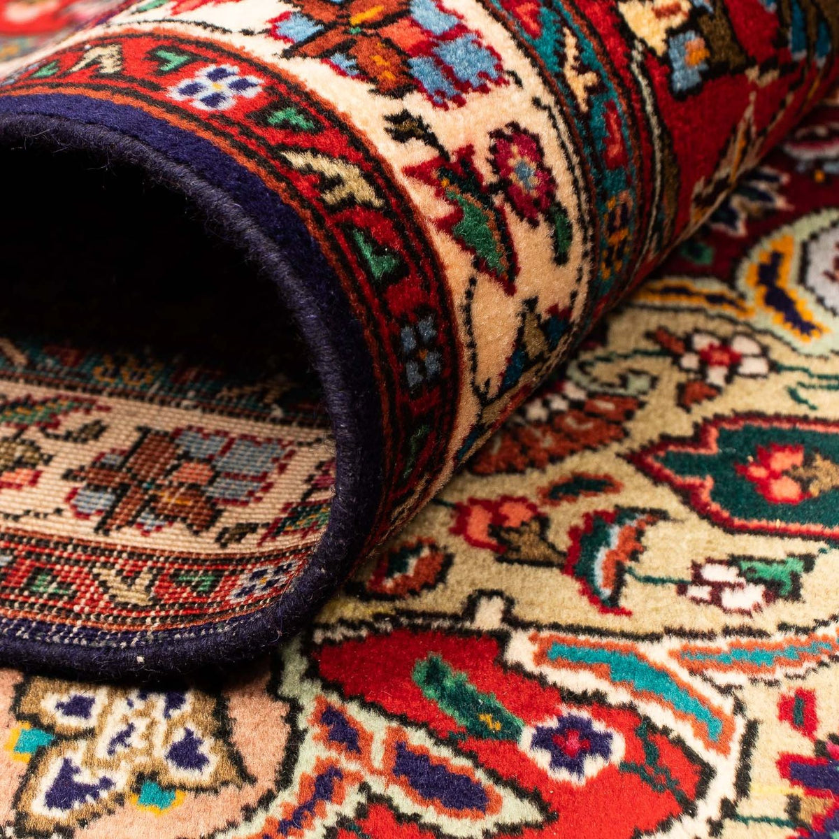 Dywan perski - Tabriz - 395 x 297 cm - jasna czerwień