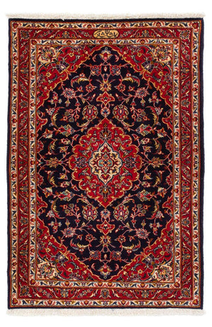 Dywan perski - Keshan - 121 x 79 cm - ciemnoniebieski