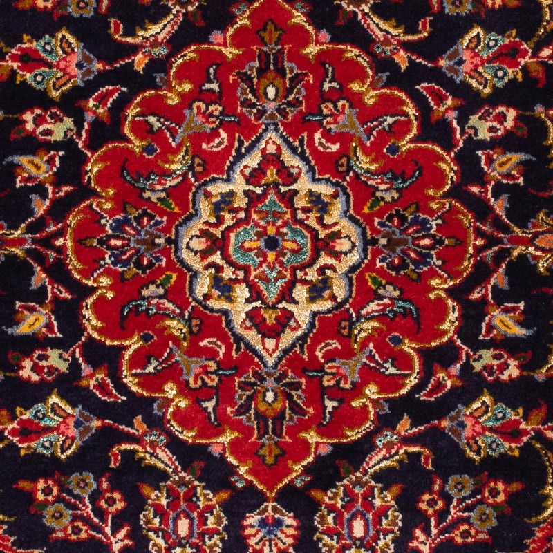 Dywan perski - Keshan - 121 x 79 cm - ciemnoniebieski