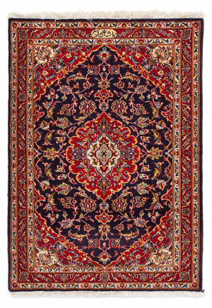 Dywan perski - Keshan - 113 x 78 cm - ciemnoniebieski