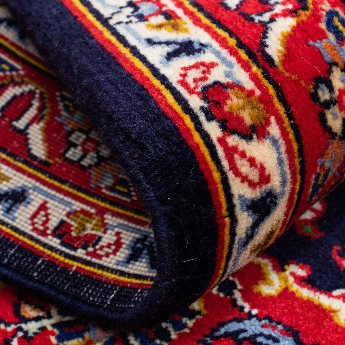 Dywan perski - Keshan - 116 x 80 cm - ciemnoniebieski