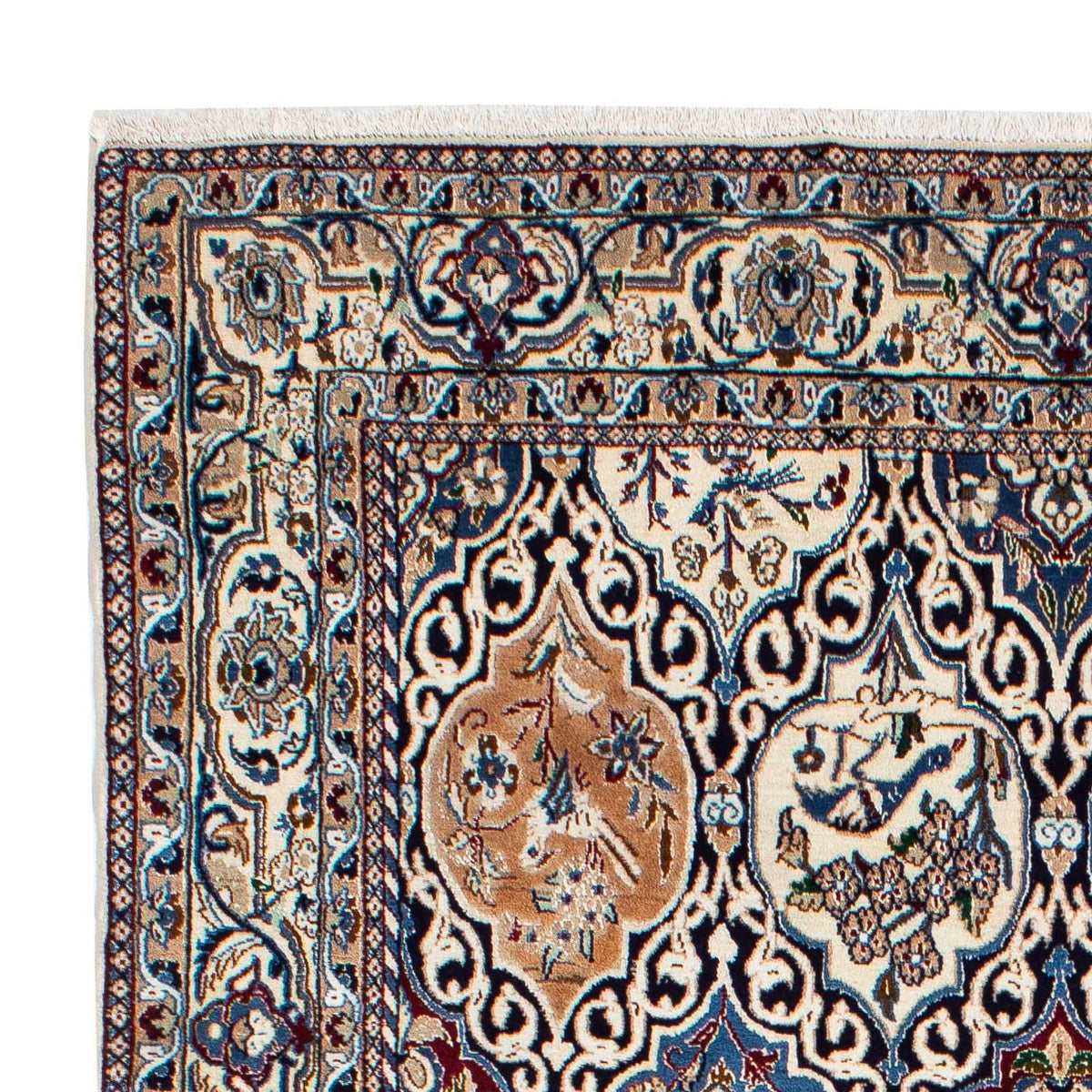 Dywan perski - Nain - Królewski - 260 x 158 cm - wielokolorowy