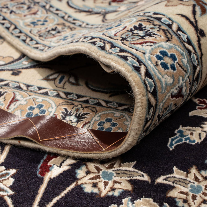 Dywan perski - Nain - Premium - 309 x 200 cm - ciemnoniebieski