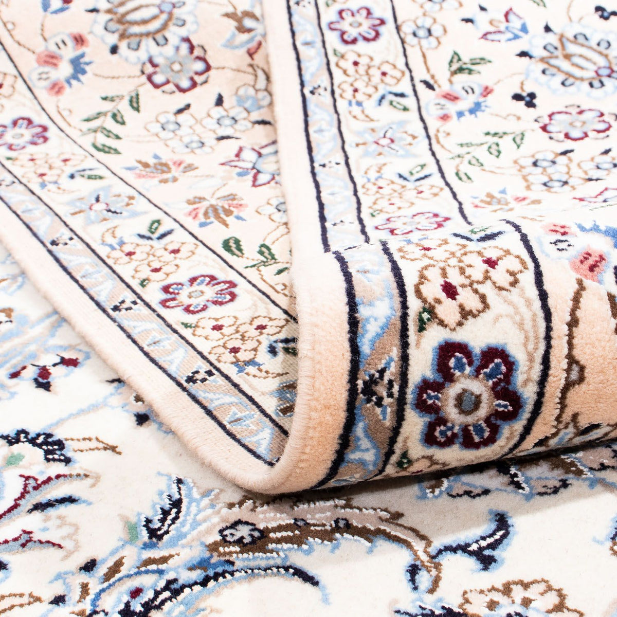 Dywan perski - Nain - Królewski - 251 x 202 cm - beżowy