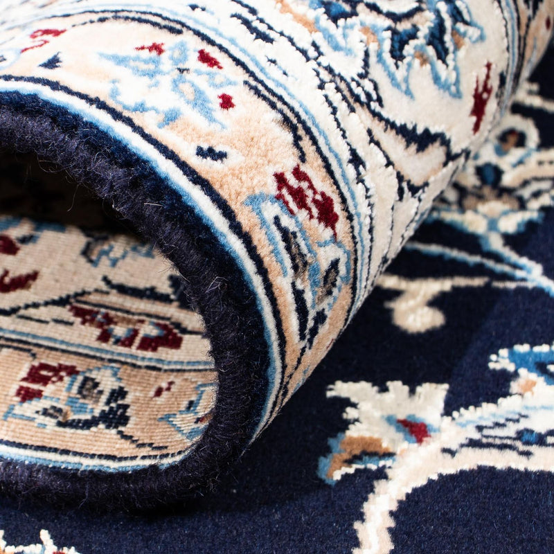 Dywan perski - Nain - Królewski - 228 x 155 cm - ciemnoniebieski