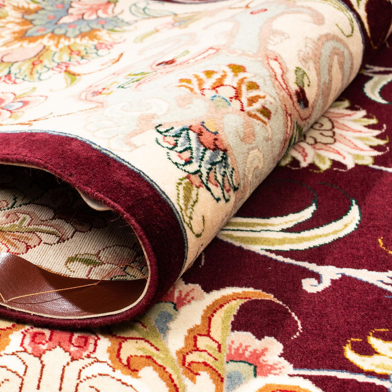 Dywan perski - Tabriz - Królewski - 314 x 203 cm - ciemna czerwień