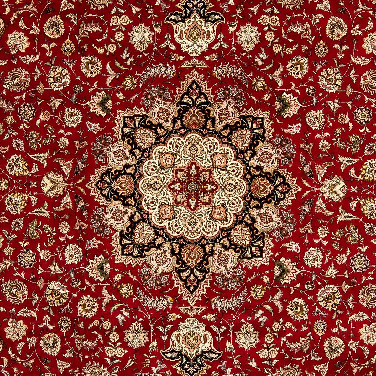 Dywan perski - Tabriz - Królewski - 352 x 252 cm - ciemna czerwień
