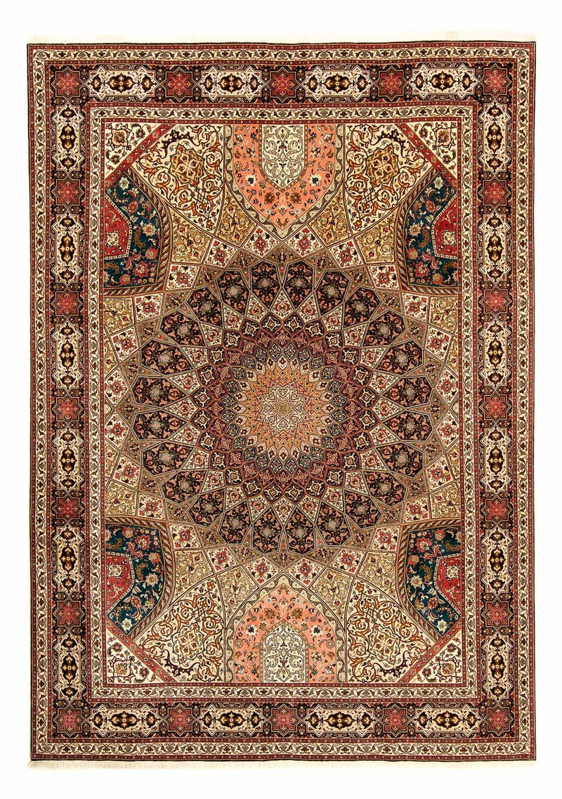 Dywan perski - Tabriz - Królewski - 360 x 260 cm - wielokolorowy