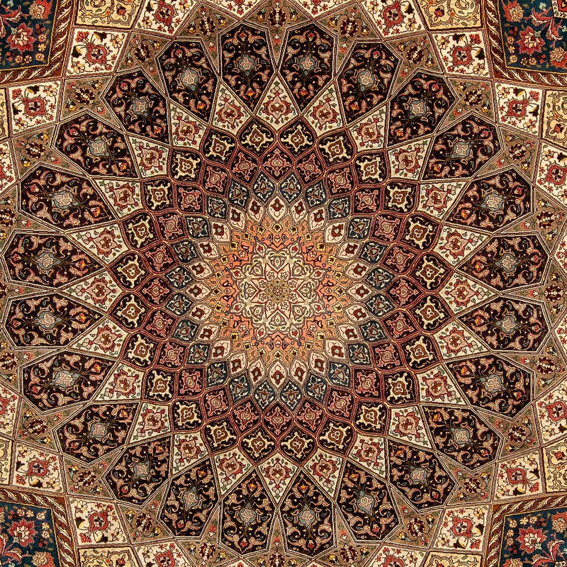 Dywan perski - Tabriz - Królewski - 360 x 260 cm - wielokolorowy
