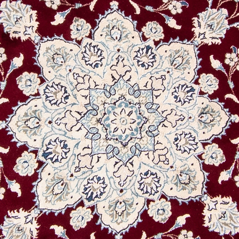 Dywan perski - Nain okrągły  - 245 x 245 cm - ciemna czerwień