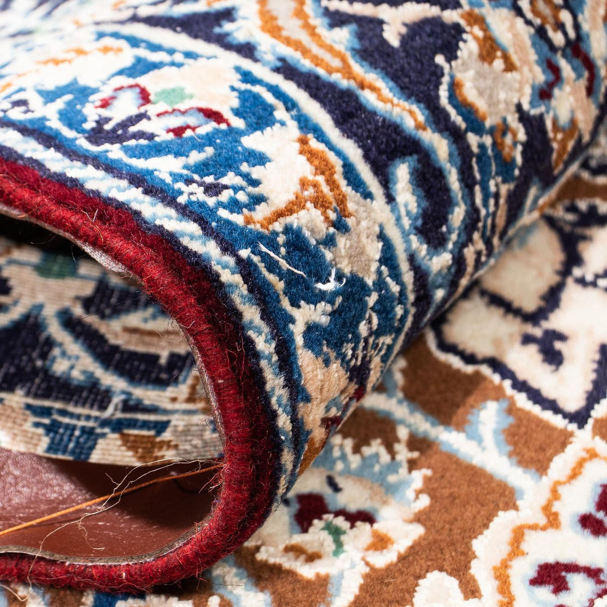 Dywan perski - Nain - Królewski - 253 x 150 cm - ciemnoniebieski