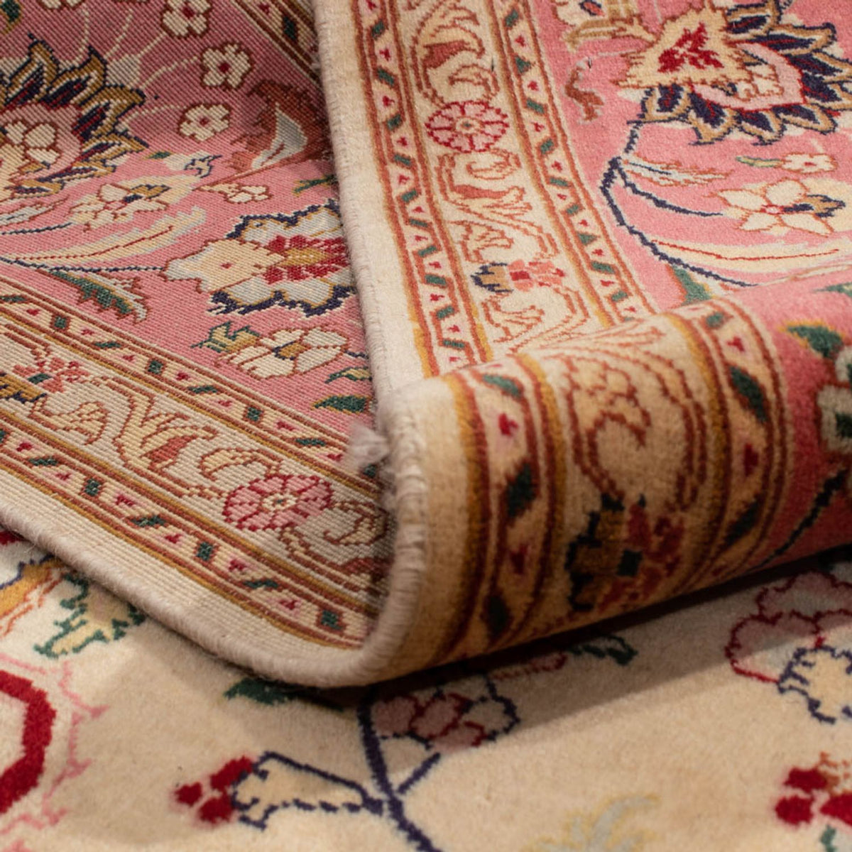 Dywan perski - Tabriz kwadratowy  - 250 x 244 cm - beżowy