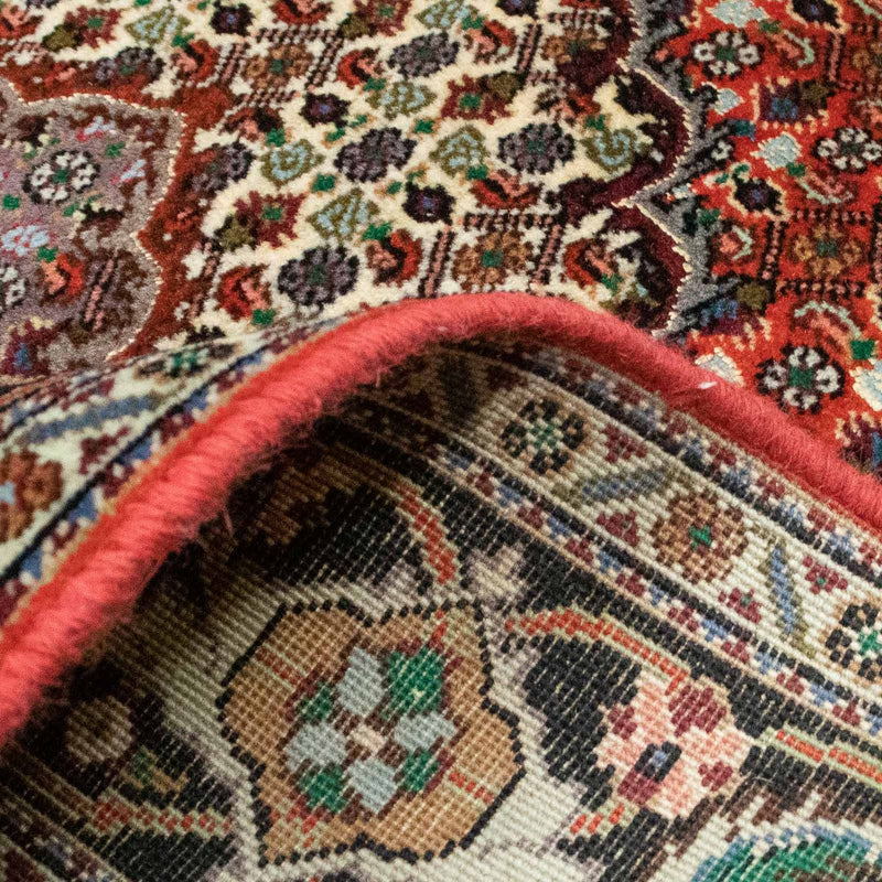 Dywan perski - Tabriz - 191 x 154 cm - ciemna czerwień