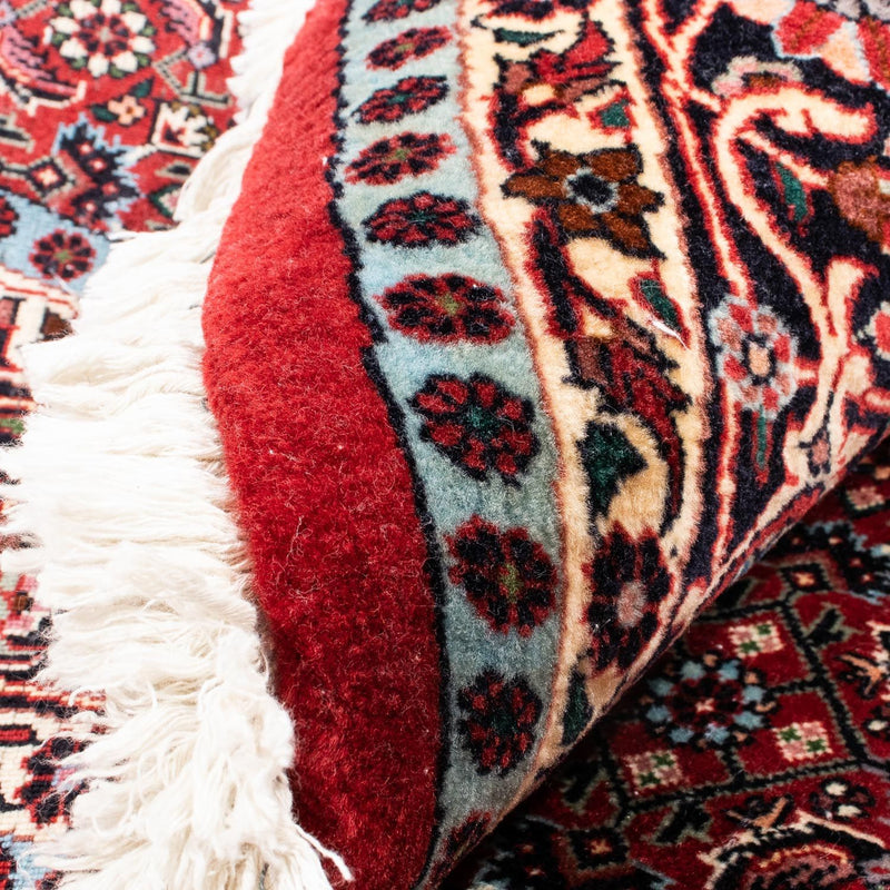 Dywan perski - Bijar okrągły  - 155 x 155 cm - ciemna czerwień