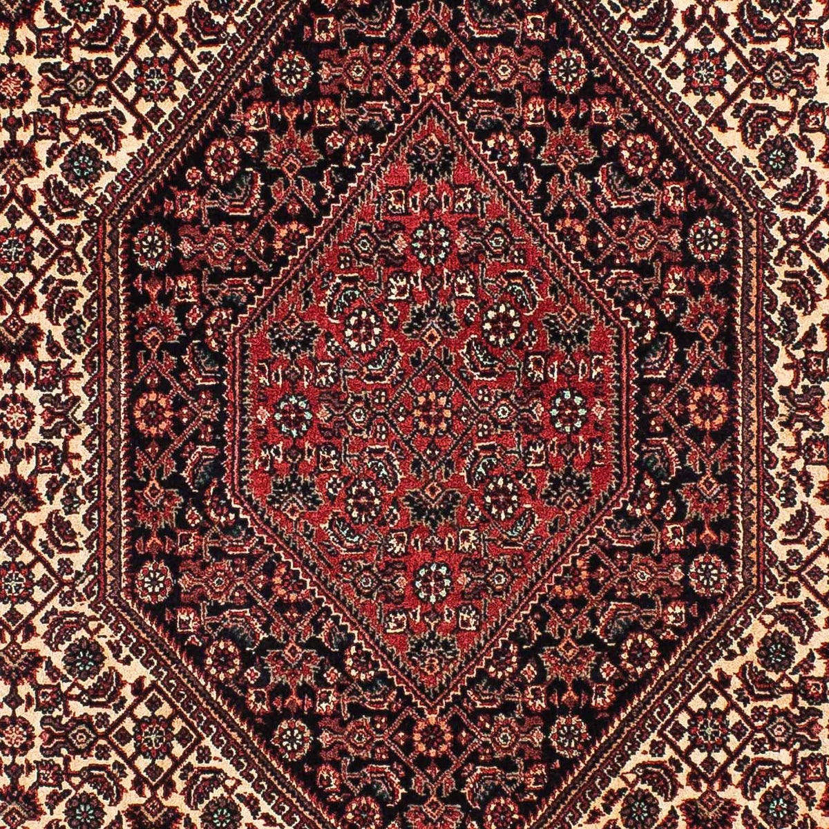 Biegacz Dywan perski - Bijar - 198 x 102 cm - beżowy