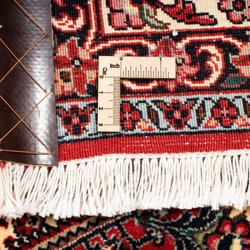 Dywan perski - Bijar - 254 x 205 cm - ciemna czerwień