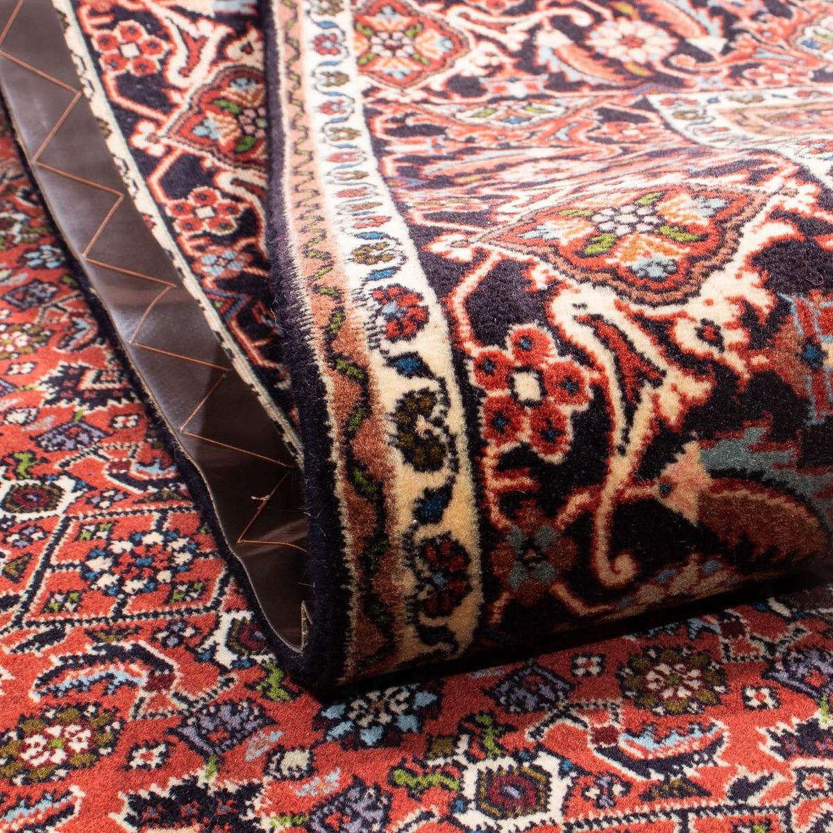 Dywan perski - Bijar - 246 x 172 cm - ciemna czerwień