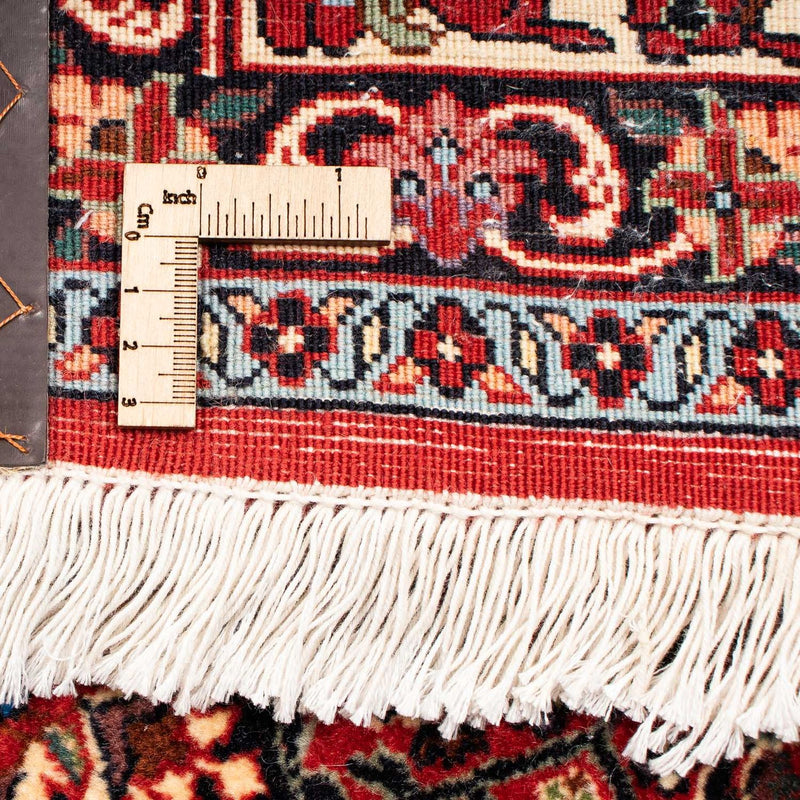 Dywan perski - Bijar - 254 x 204 cm - ciemna czerwień