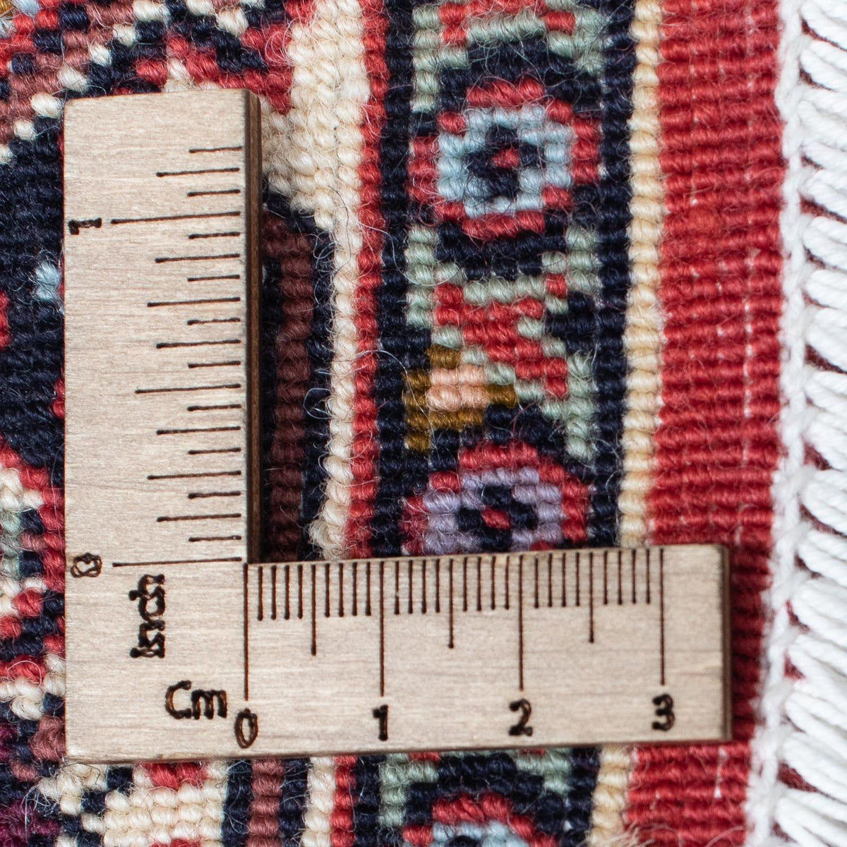 Biegacz Dywan perski - Bijar - 380 x 75 cm - ciemna czerwień