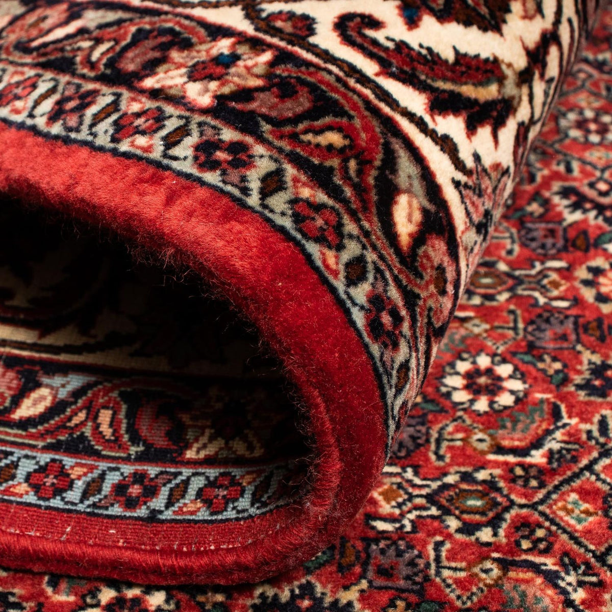 Dywan perski - Bijar - 255 x 205 cm - ciemna czerwień