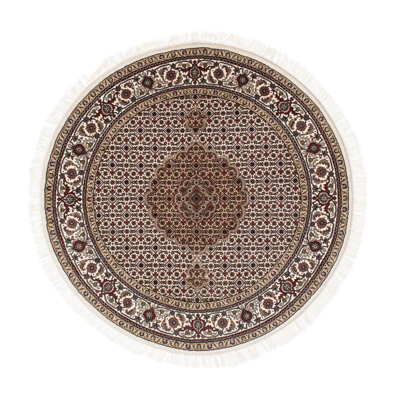 Dywan perski - Tabriz okrągły  - 150 x 150 cm - wielokolorowy