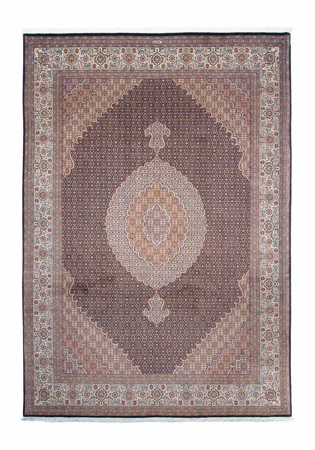 Dywan perski - Tabriz - 295 x 205 cm - ciemnoniebieski