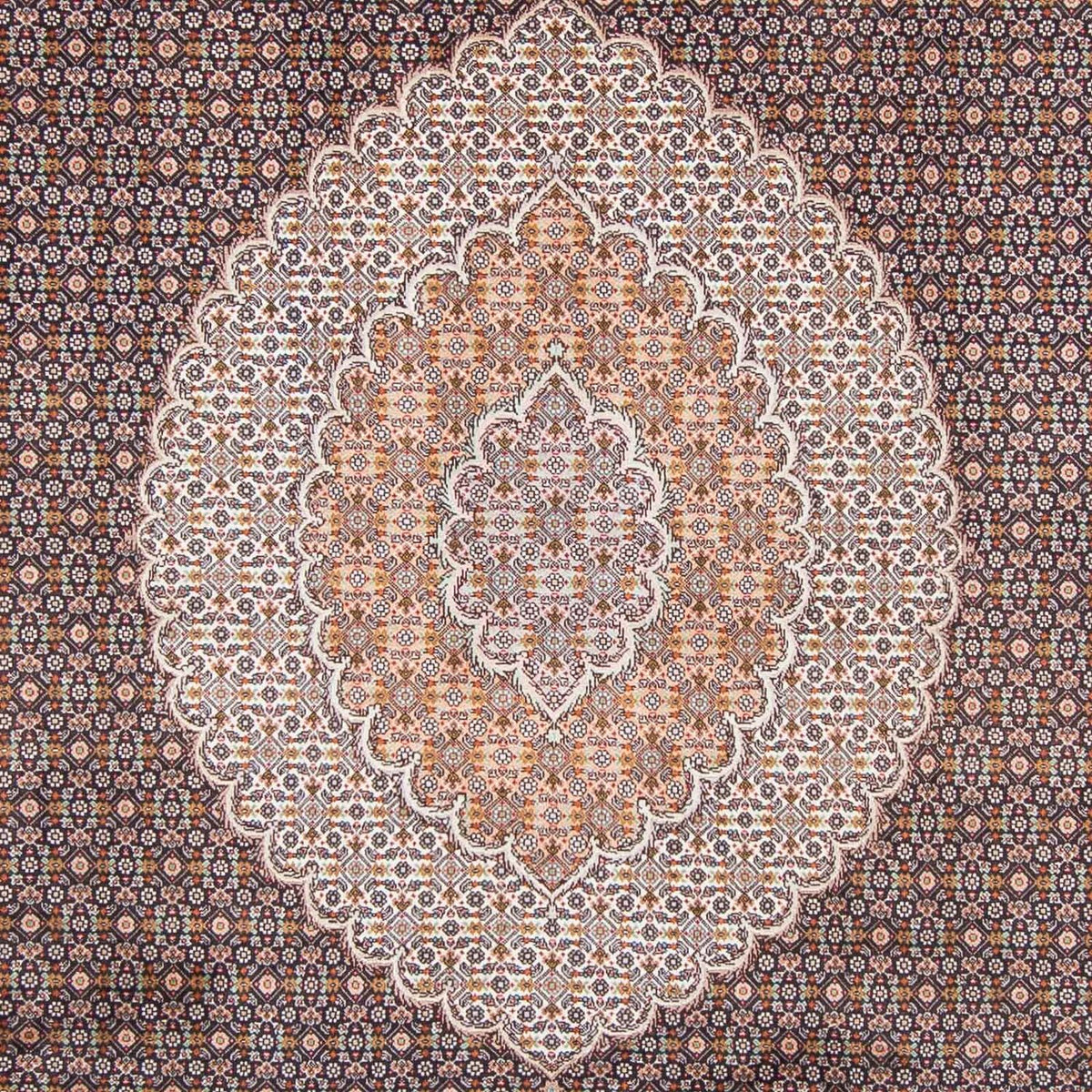 Dywan perski - Tabriz - 295 x 205 cm - ciemnoniebieski