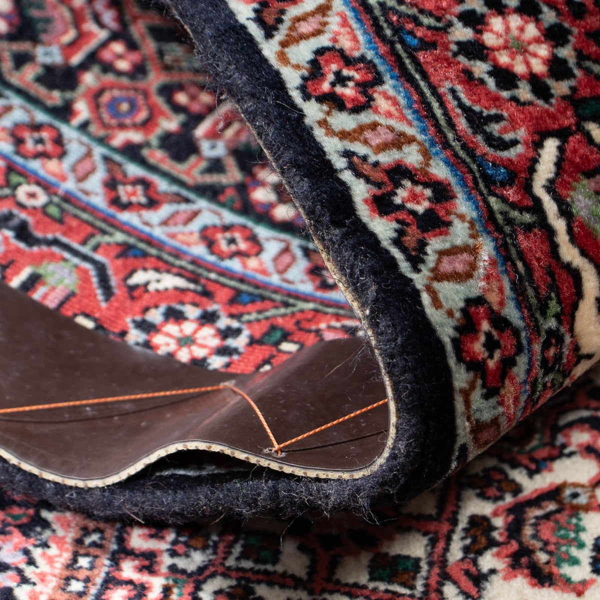 Biegacz Dywan perski - Bijar - 193 x 76 cm - czerwony