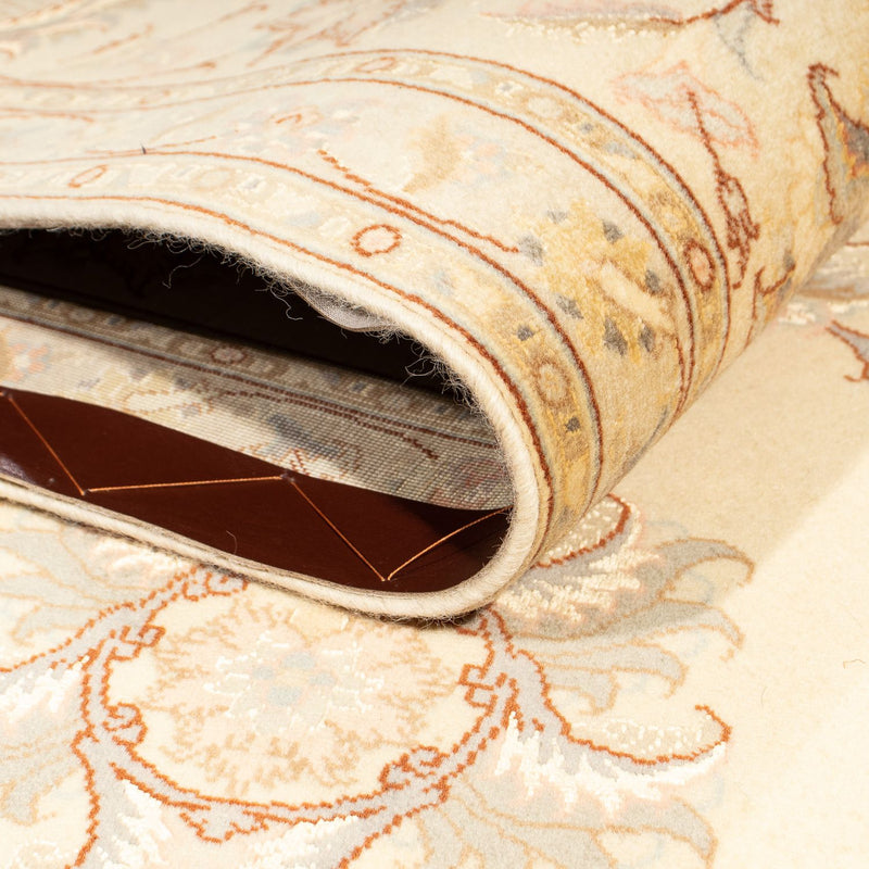 Dywan perski - Tabriz - Królewski - 242 x 202 cm - beżowy