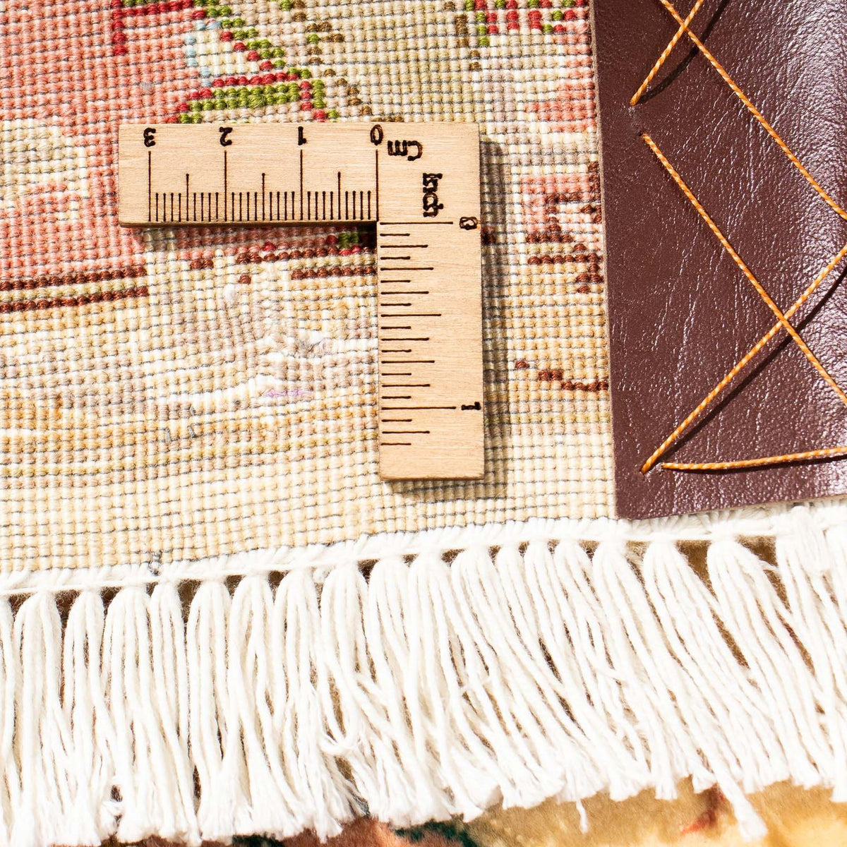 Biegacz Dywan perski - Tabriz - Królewski - 295 x 78 cm - jasnobrązowy