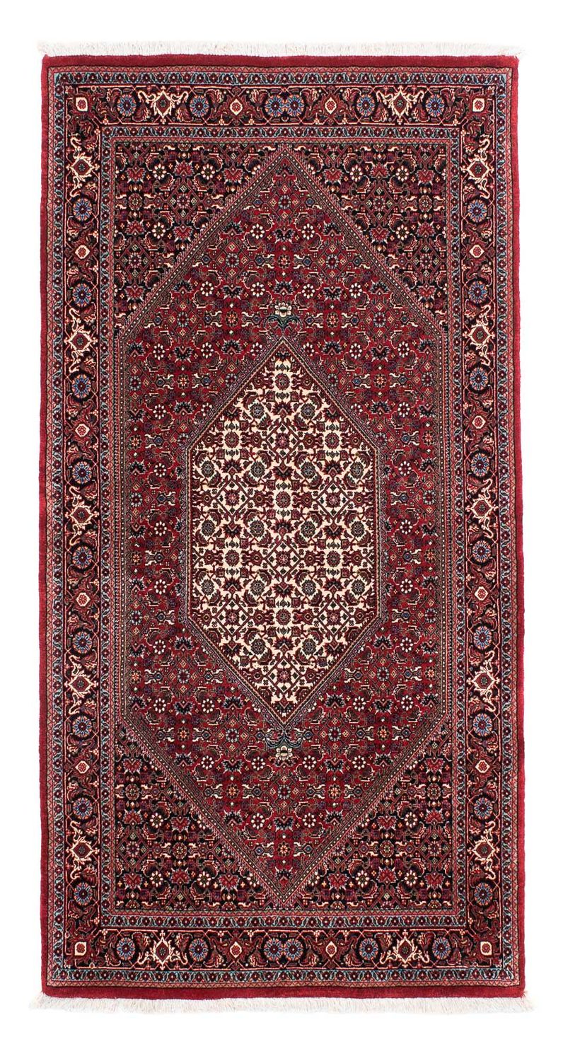 Biegacz Dywan perski - Bijar - 202 x 102 cm - czerwony