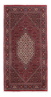 Biegacz Dywan perski - Bijar - 202 x 102 cm - czerwony