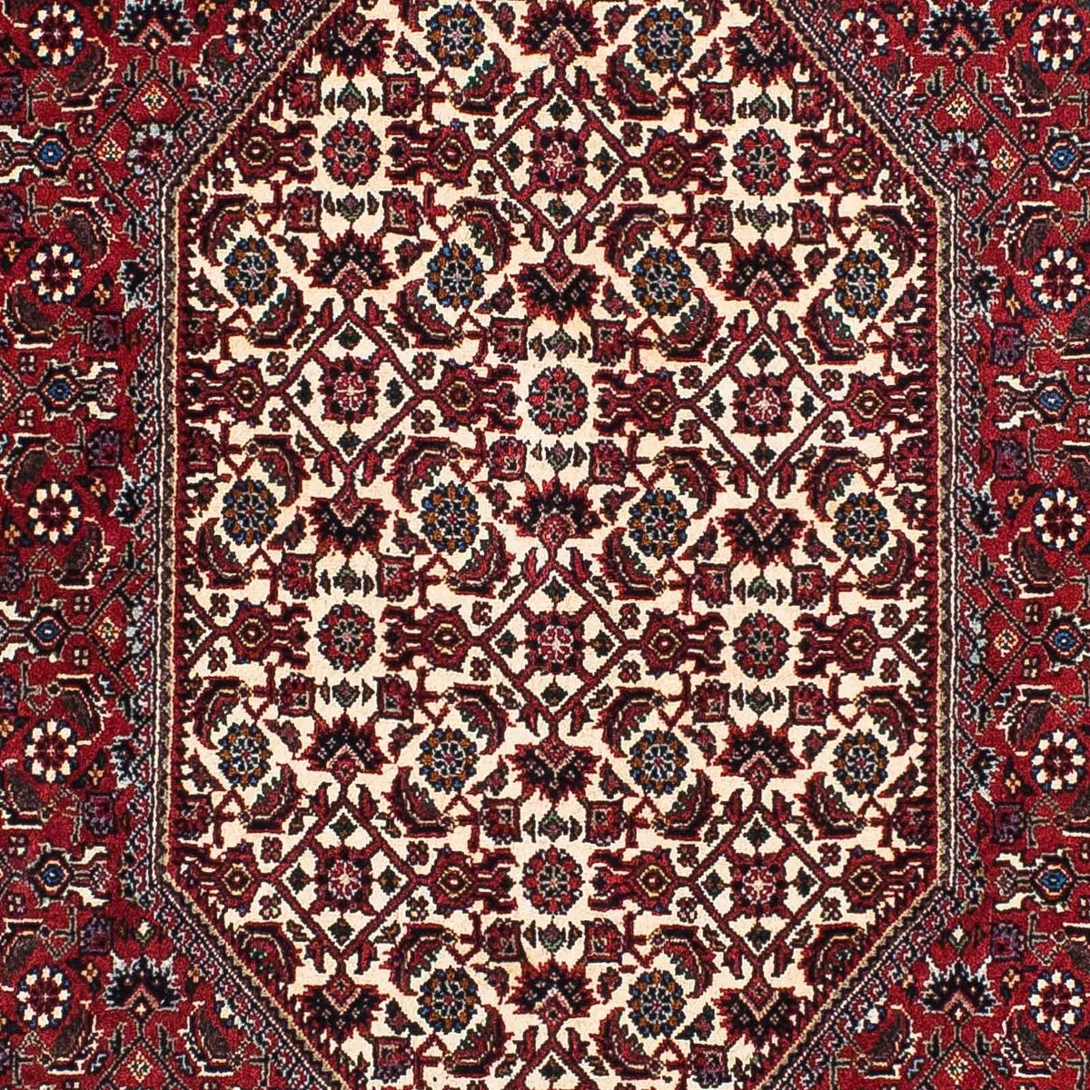 Biegacz Dywan perski - Bijar - 202 x 102 cm - czerwony