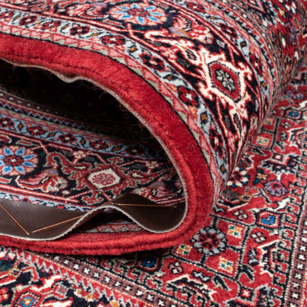 Biegacz Dywan perski - Bijar - 202 x 102 cm - czerwony