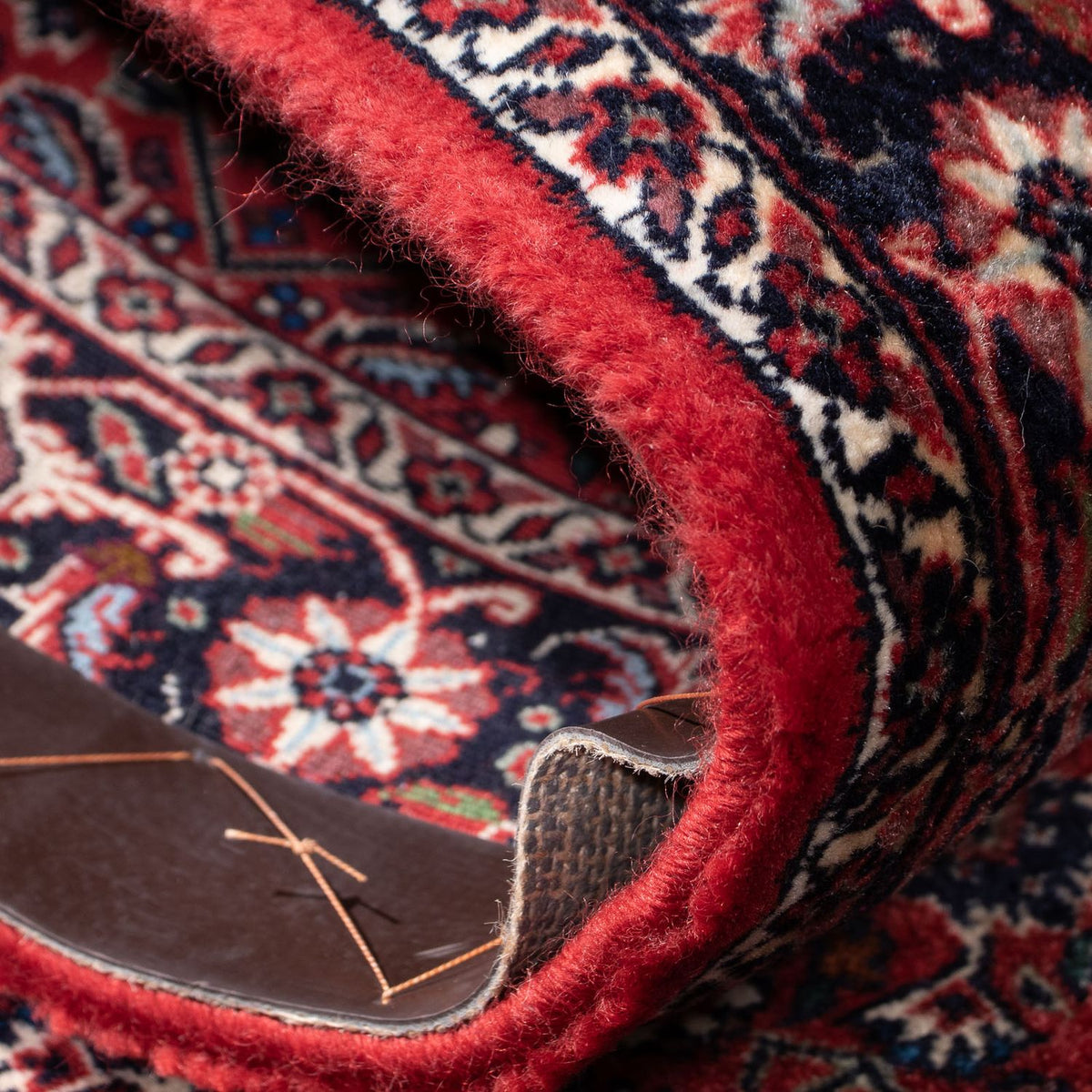 Biegacz Dywan perski - Bijar - 307 x 75 cm - czerwony