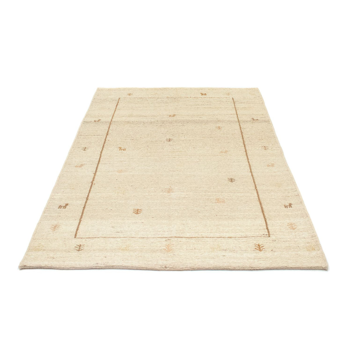 Dywan Gabbeh - perski - 171 x 110 cm - beżowy