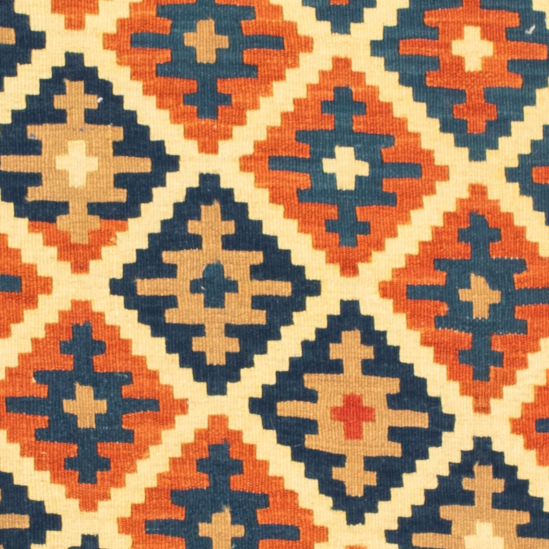 Dywan Kelim - Orientalny kwadratowy  - 100 x 100 cm - beżowy