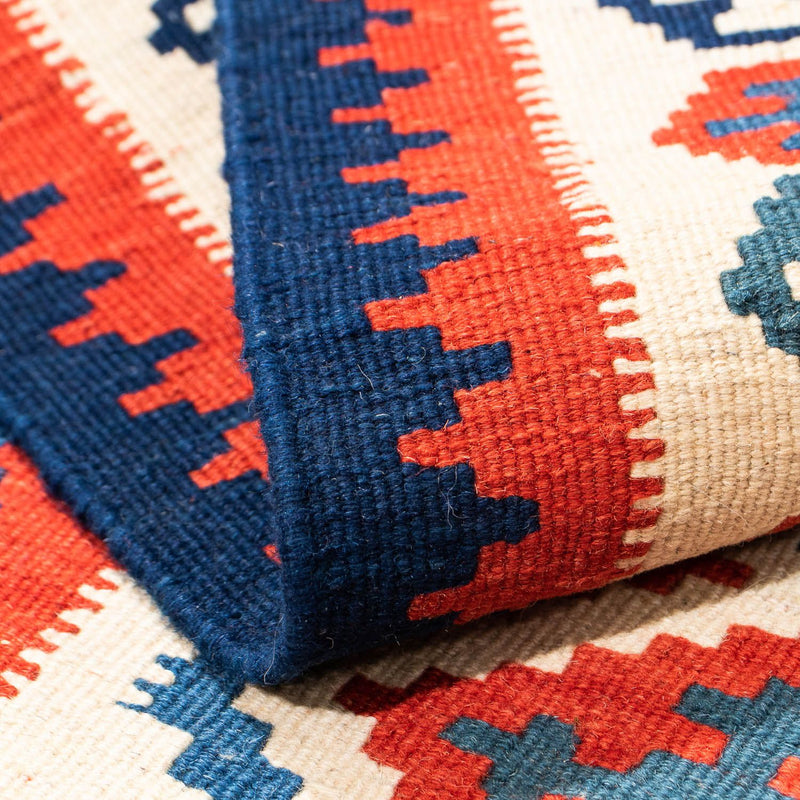 Dywan Kelim - Orientalny kwadratowy  - 104 x 100 cm - wielokolorowy